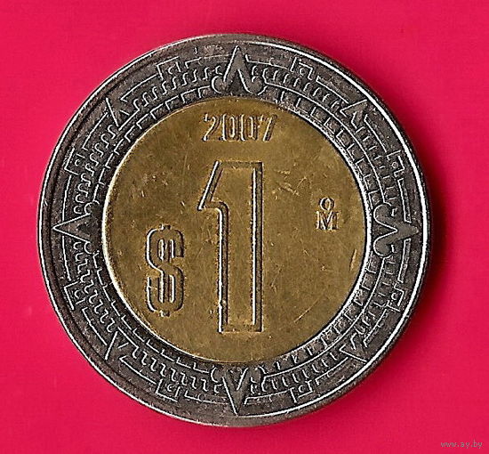 14-07 Мексика, 1 песо 2007 г.