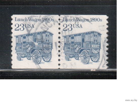 США-1991, (Мих.2126), гаш. , Стандарт, Транспорт (одиночка), пара