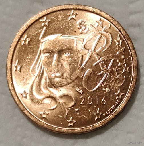 Франция 2 евроцента, 2016 (14-13-2)