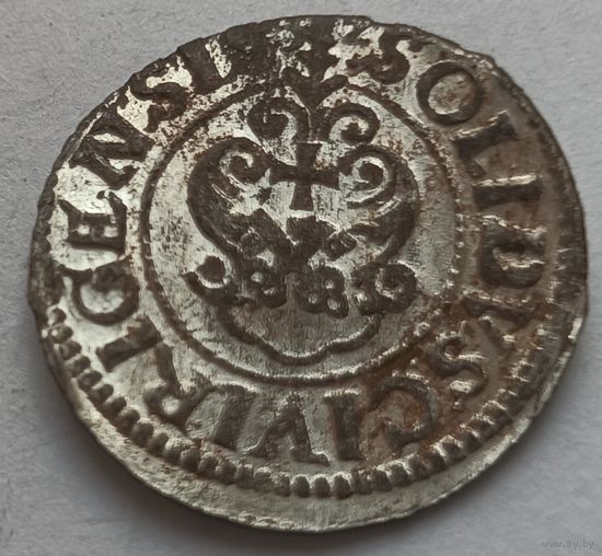 Рыжскi Кiрмаш! Солид 1632, Рига, Густав Адольф. Без обращения