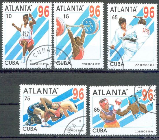 Олимпийские игры Куба 1996 год серия из 5 марок