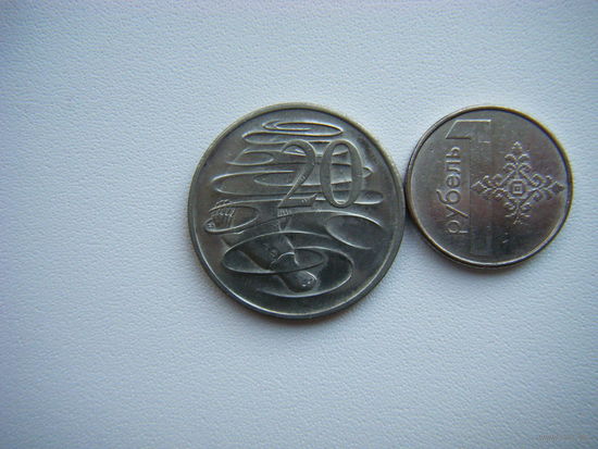 Австралия 20 центов 2008г.