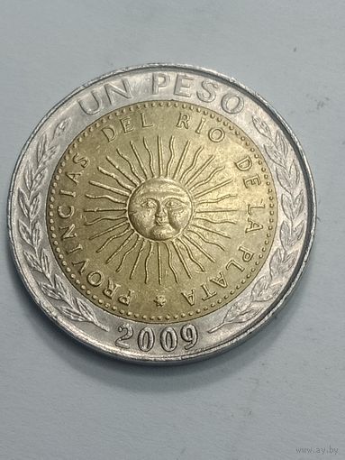 Аргентина 1 песо 2009 года .