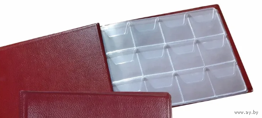 Альбом для монет 130х100 мм, 96 ячеек, 25х25, 8 листов цвет в ассортименте