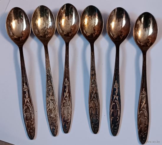 Новые чайные мельхиоровые ложечки. СССР. Все лоты с 1 рубля!