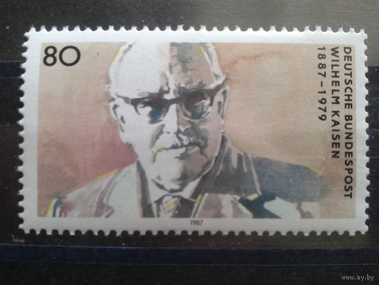 ФРГ 1987 Политик, бургомистр Бремена** Михель-1,8 евро