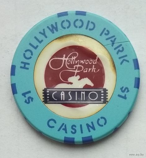 Фишка казино Hollywood Park Casino 1$