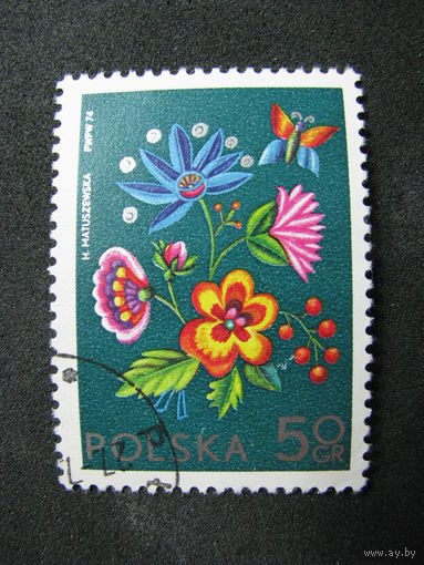 Польша 1974. Соцфилекс. Цветы.