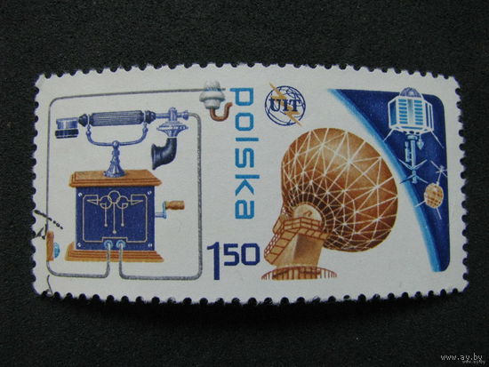 Польша 1976.  100-летие телефона.  Полная серия