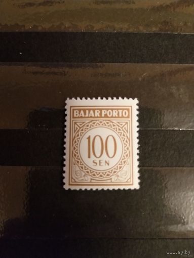 Старенькая доплатная марка Индонезии чистая MNH** (1-11)