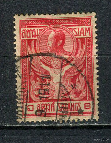 Таиланд - 1910 - Король Чулалонгкорн 6S - [Mi.96] - 1 марка. Гашеная.  (Лот 64Gv)-T4P17