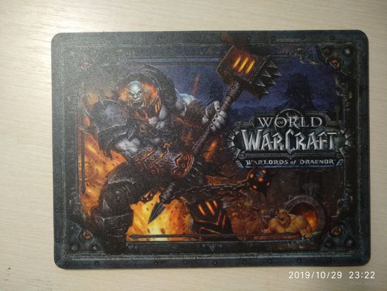 Коврики игровые для мыши из WOW COLLECTORS EDITION BLIZZARD