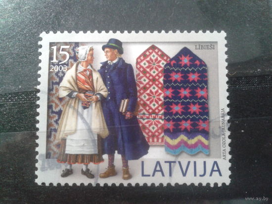 Латвия, 2003. Национальные костюмы