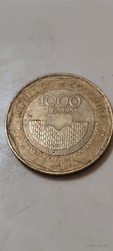Колумбия 1000 песо 2016