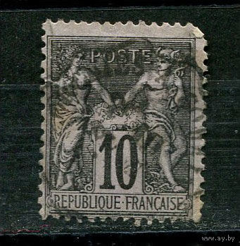 Франция - 1877/1878 - Аллегория 10С - [Mi.72II] - 1 марка. Гашеная.  (Лот 28JG)-TG2P22