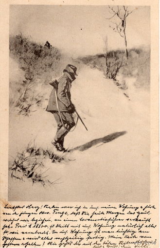 Охотник (мотив). Германия. 1902 г.