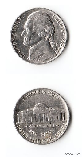 США 5 центов 1982 (D) года