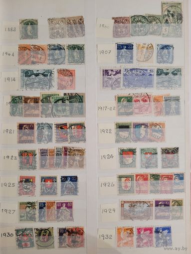 Швейцария. Около 500 марок за 1882-2013 гг