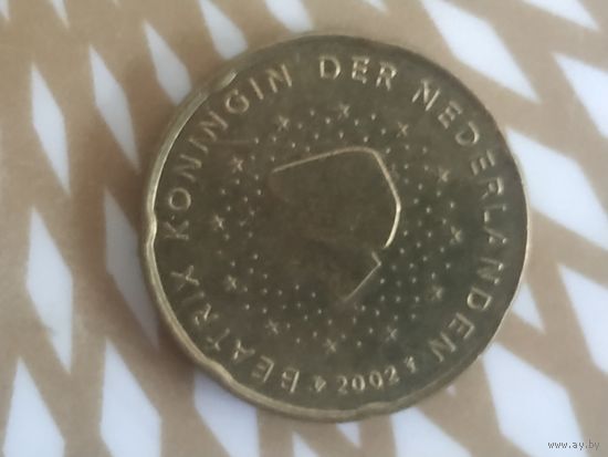 20 евроцента Нидерланды 2000 год.