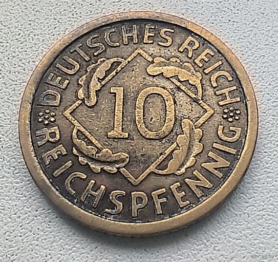 Германия 10 рейхспфеннигов, 1929 A  7-7-25