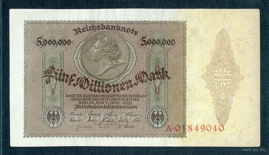 Германия (Берлин), 5 миллионов марок 1923 год. aUNC