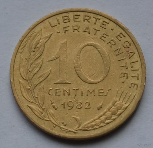 Франция, 10 сантимов 1982 г.