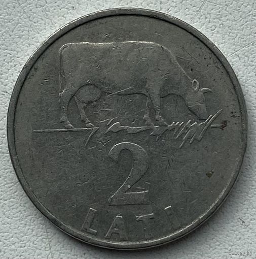 Латвия 2 лата 1992 г.