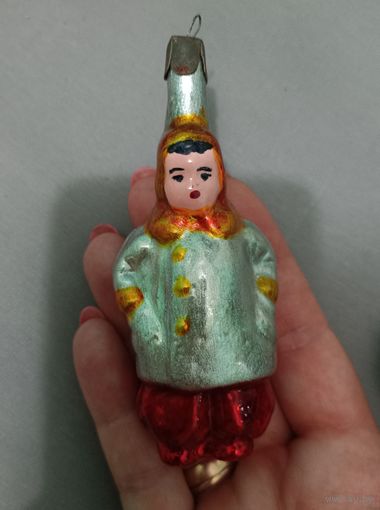 Ёлочная игрушка, стекло, гимназист