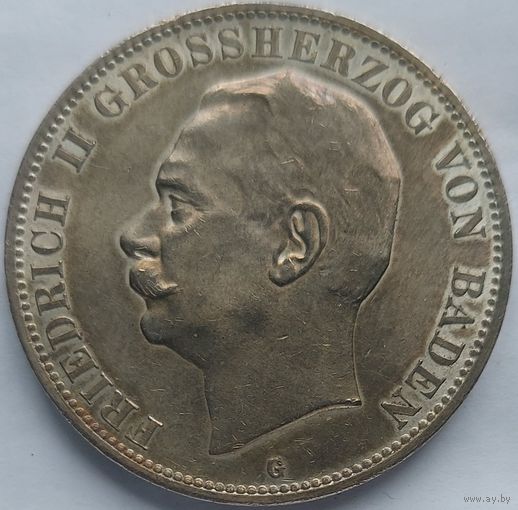 5 марок 1908 Баден
