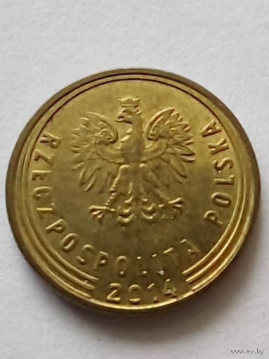 Польша 1 грош 2014 г.