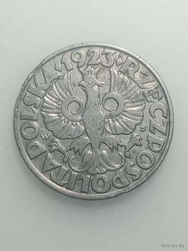 Польша 50 грошей  1923 года .