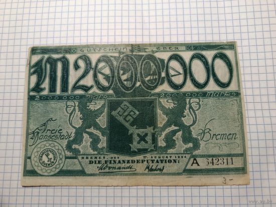 Германия  2 миллиона марок (17)