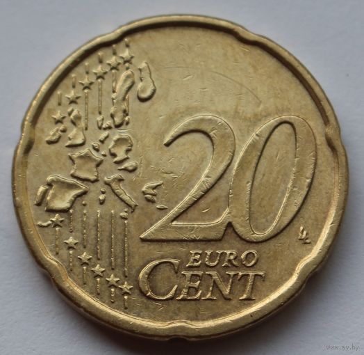 Германия, 20 евроцентов 2002 г. D