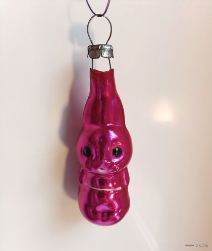 Ёлочная игрушка зайчик редкий