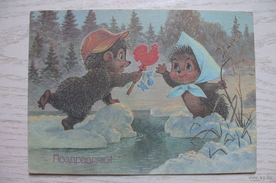 Зарубин В., Поздравляю! 1990, чистая, провизорий СССР.