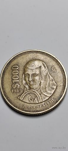 Мексика 1000 песо 1989