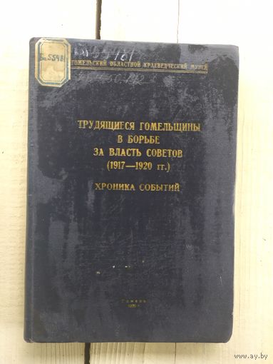 Трудящиеся Гомельщины в борьбе за власть советов 1917-1920гг\03