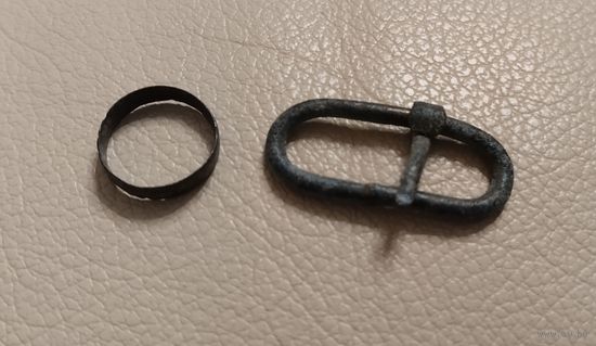 Пряжка и колечко 19в, с рубля!!!