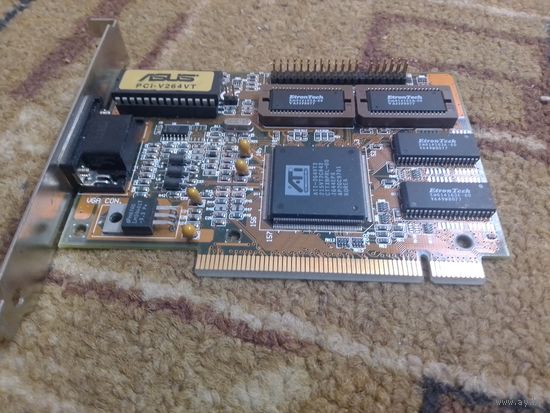 Видеокарта ASUS PCI-V264VT Mach64 на чипе ATI под PCI слот