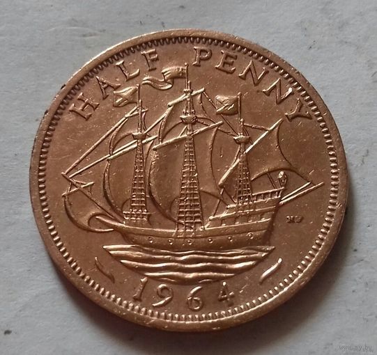 1/2 пенни, Великобритания 1964 г.
