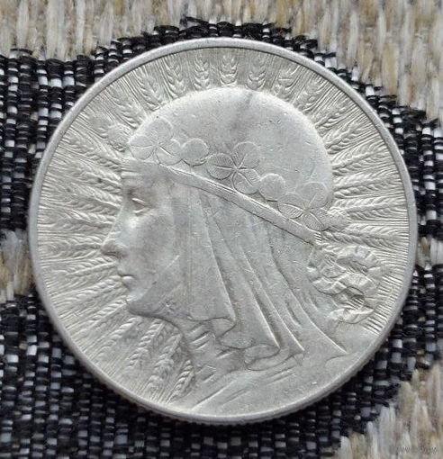 Польша 5 злотых 1934 года. Ядвига. Буква монетного двора. Серебро.