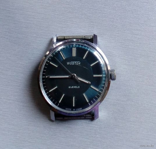 Часы наручные мужские "Wostok", 2209, SU, ЧЧЗ, 18 камней, 80-х г. (Made in USSR).