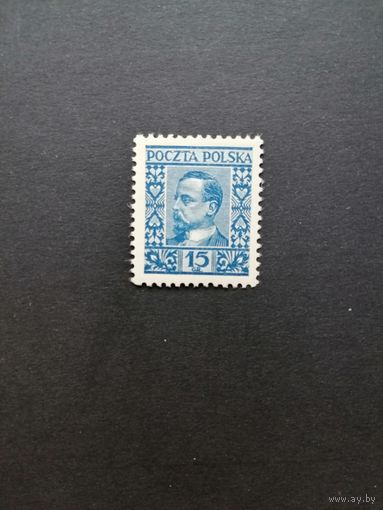 Польша 1928 Марка "Писатель, лауреат Нобелевской премии Генрик Сенкевич" (чистая**) Mi.259 каталог 3.60 евро
