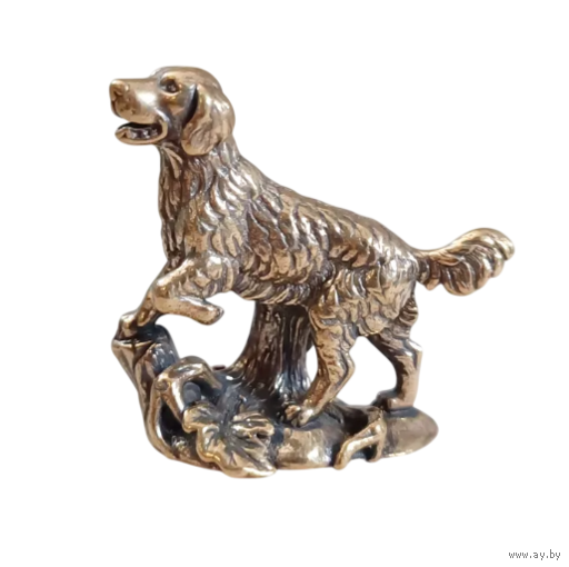 Статуэтки миниатюра Сеттер Бронза