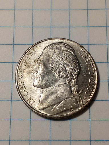 5 центов США 2000 Р год