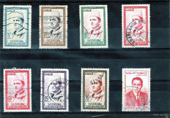 Марокко. Mi:MA 408-413. Король Мохаммед V. 1956.