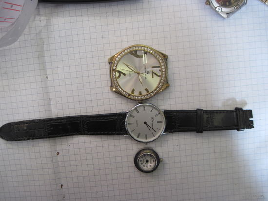 Часы кварцевые 3 шт. с рубля!