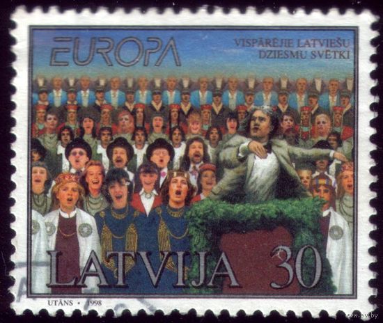 1 марка 1998 год Латвия 476