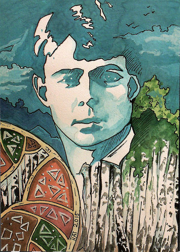 Открытка "Сергей Есенин"