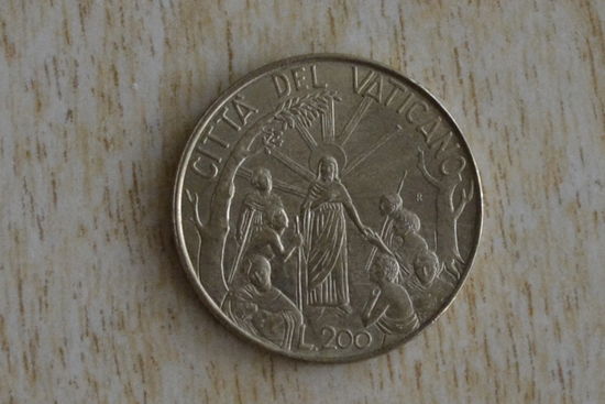 Ватикан 200 лир 1999